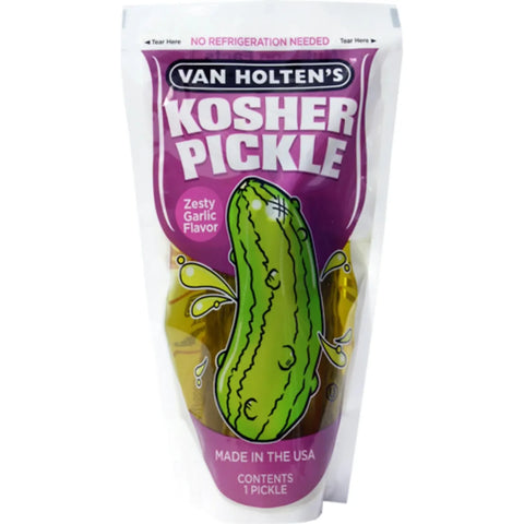 Van Hokten's Jumbo Kosher Garlic Pickles 140gr