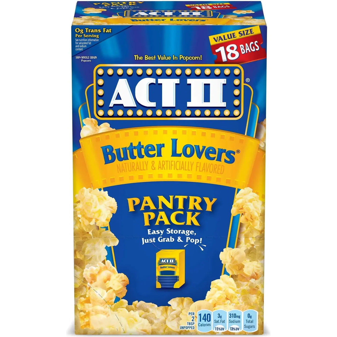 Act 2 Butter lover 18pk (18x78gr)