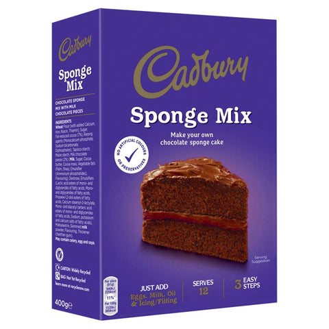 Cadbury Chocolate Sponge Mix 400gr