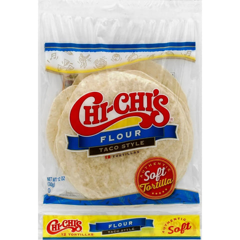 chi-chi's flour taco style (12 tortillas) 340gr (exp. 9th may 2024)
