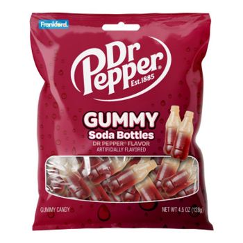 Dr Pepper Gummy soda bottles 128gr (large bag)