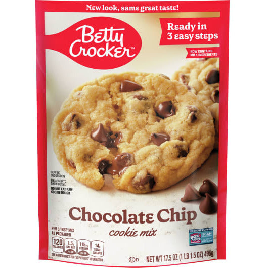 Betty Crocker chocolate chip Cookie Mix (495gr)