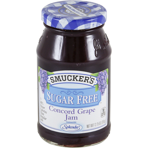 smuckers sugar free concord grape jam 360gr