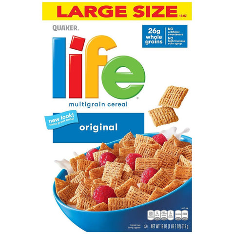 Quaker life cereal original 513gr (Large Size)
