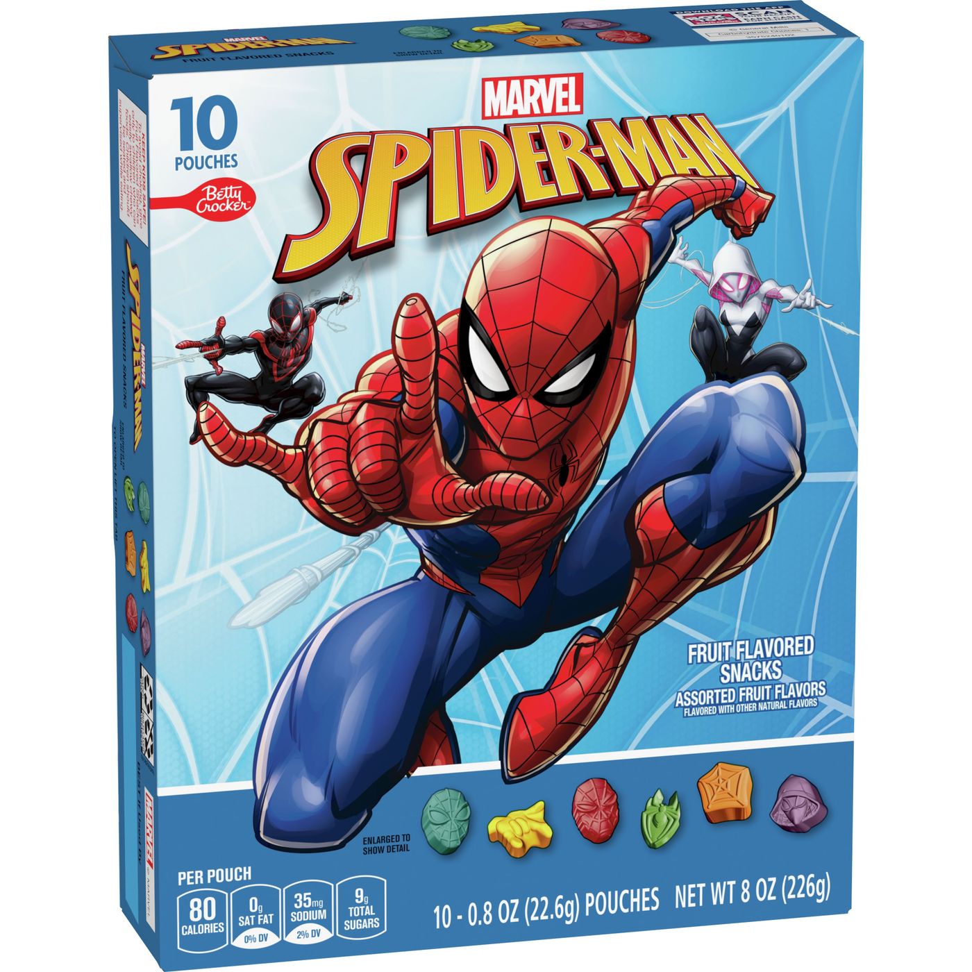 Betty Crocker Fruit Snacks Spiderman 226gr