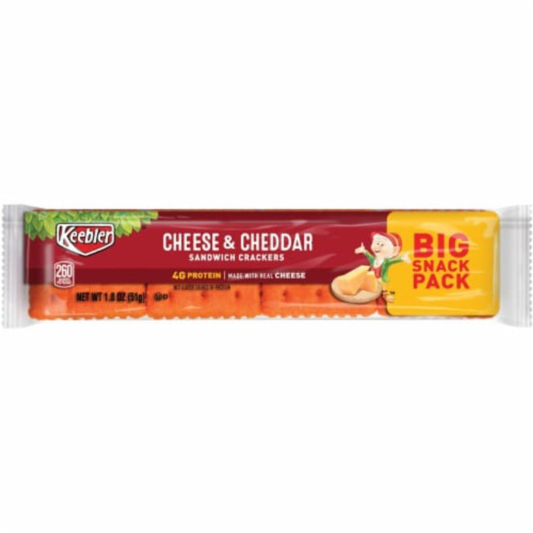 Keebler Cheddar Cheese Sandwich Crackers Single 51gr (Big Pack)