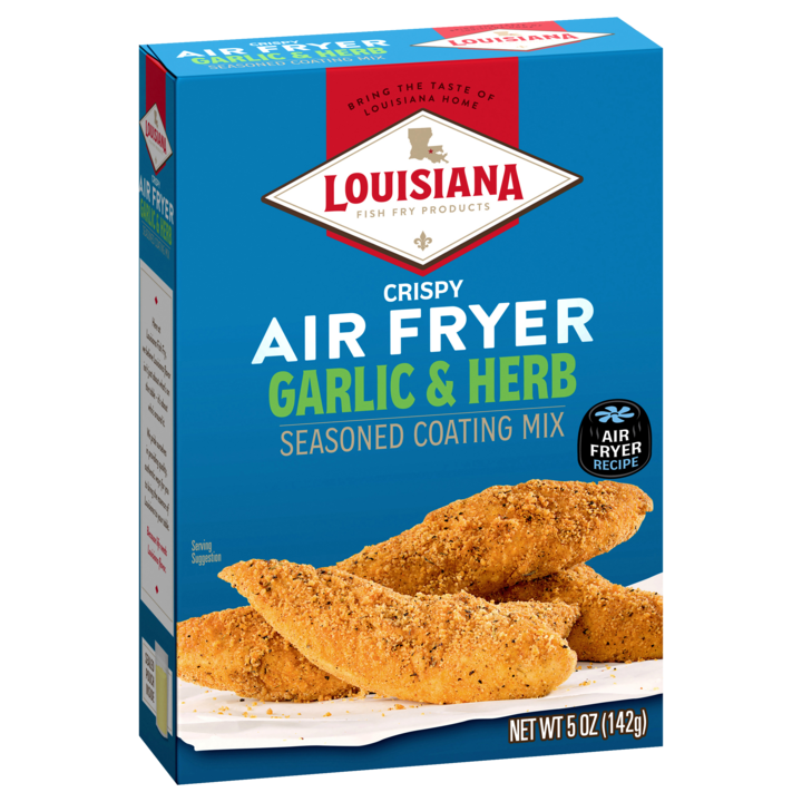 Louisiana Air Fryer Garlic & Herb Seasoned Coating mix 142gr