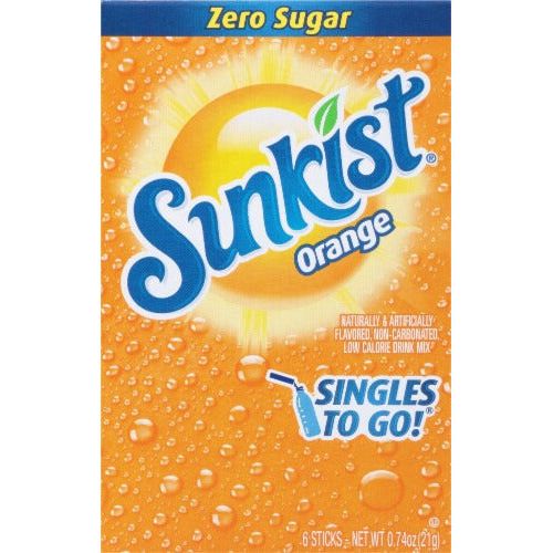 Sunkist Orange singles to go 21gr (6 sticks)