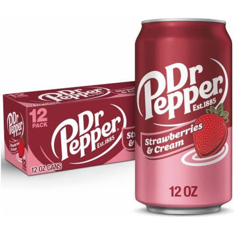 Dr Pepper Strawberry & Cream 12pk