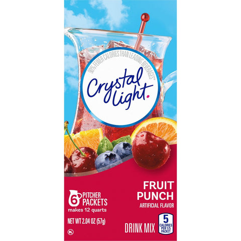Crystal Light Fruit Punch 6 Pitcher (12 quarts) 57gr