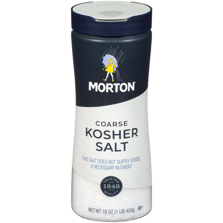 Morton Kosher salt 453gr (2 per customer)