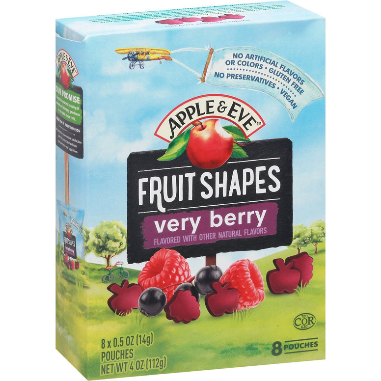 Apple & Eve Fruit Shapes Very Berry 8 x 14gr (112gr)