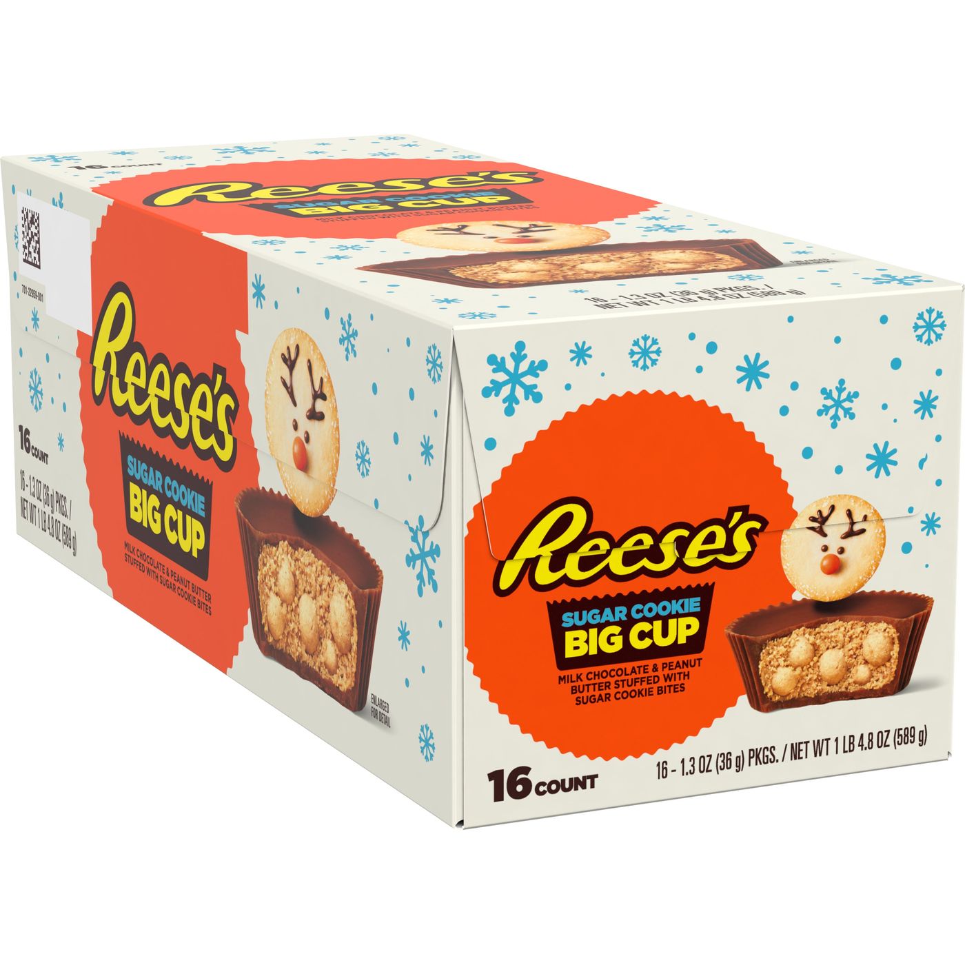 Hershey reese's Big Cup Sugar Cookie Peanut Butter (16 x 36gr ) 589gr