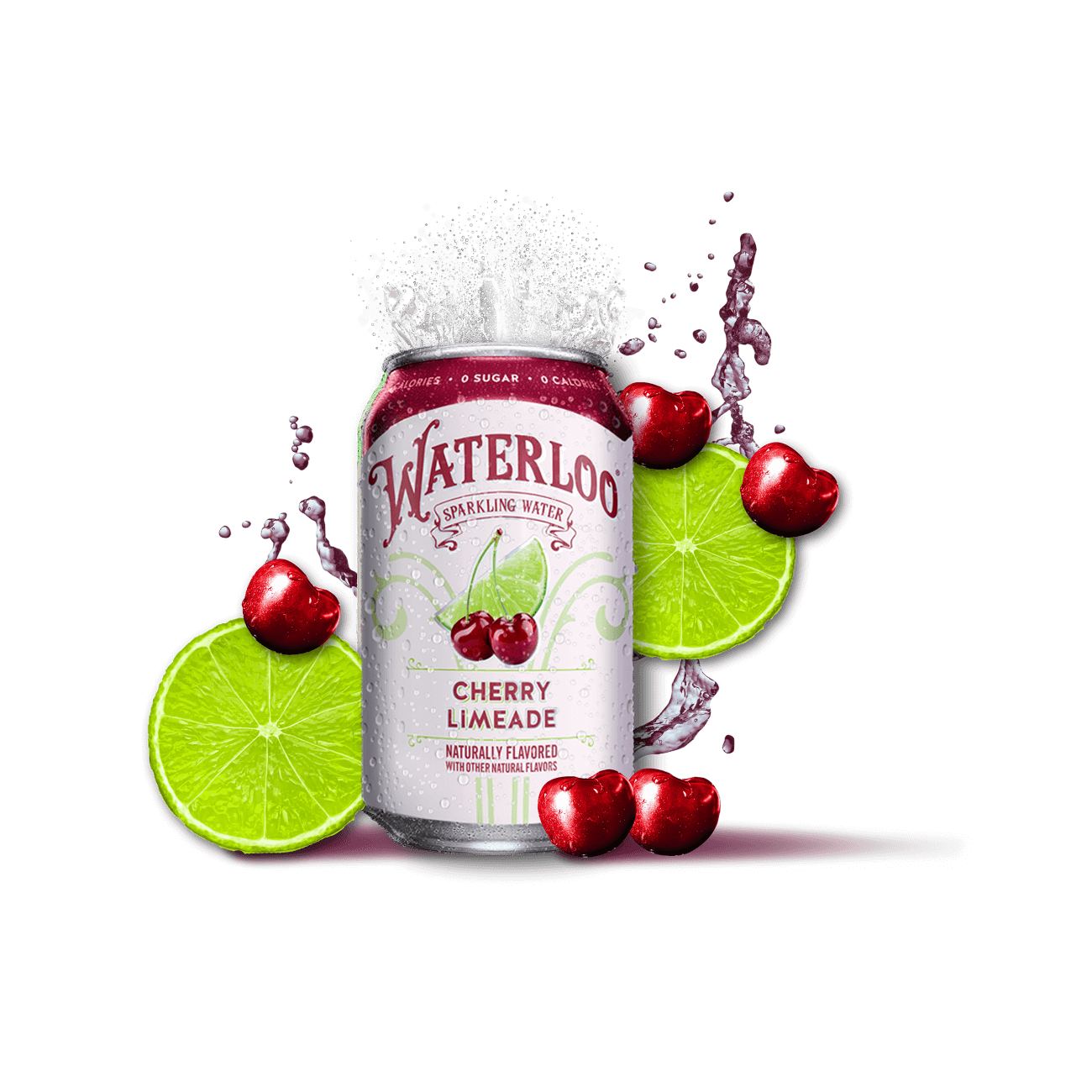 Waterloo Cherry Limeade 355ml