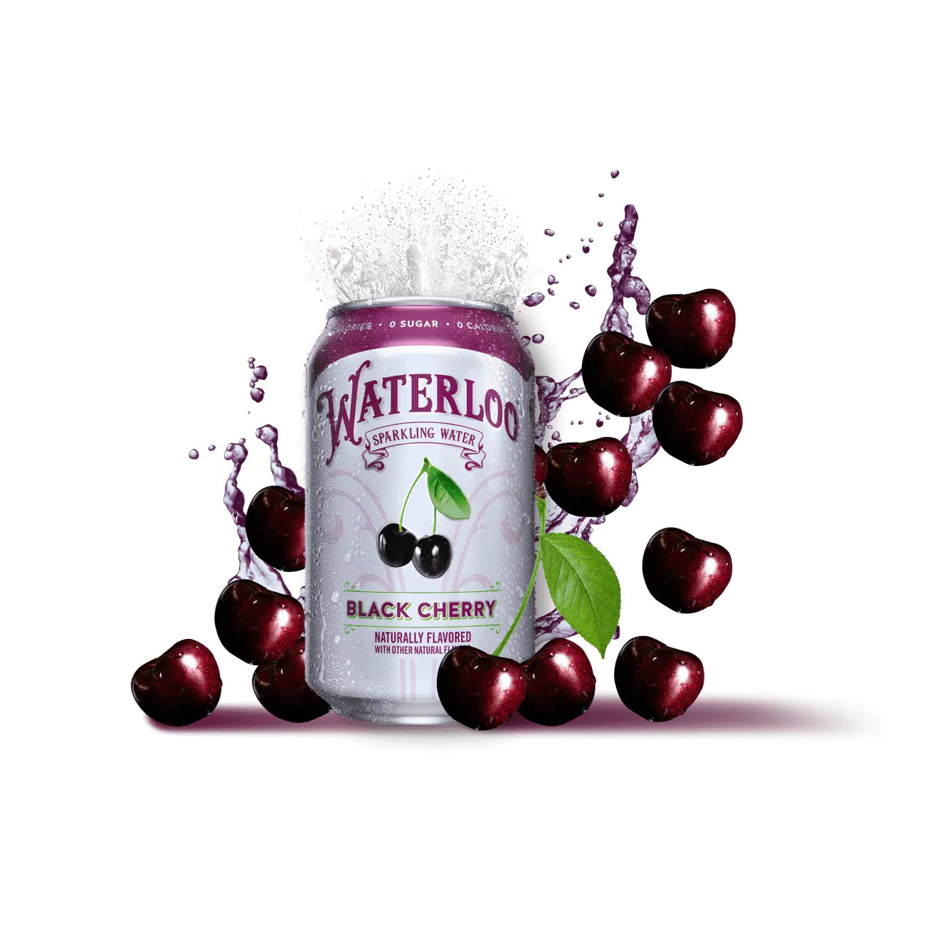 Waterloo Black Cherry Can 355ml