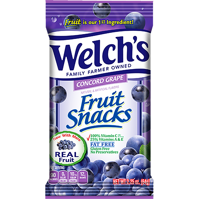 Welch's Fruit Snack Concord Grape 140gr