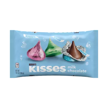 Hershey Kisses Milk Chocolate Pastel 255gr (large bag)