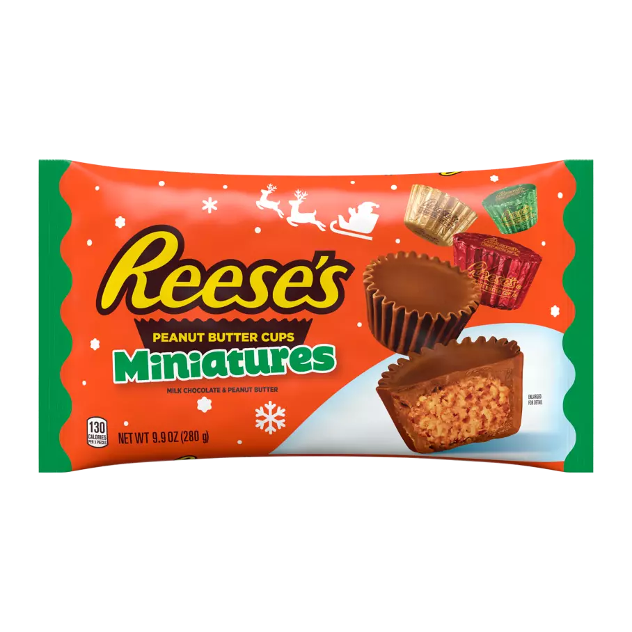 Hershey reese's miniature christmas 280gr (large size bag)