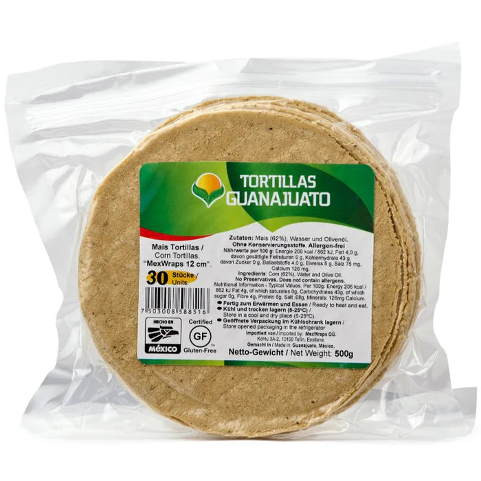 Tortillas Guana corn (12cm Dia) 500gr (30pcs)