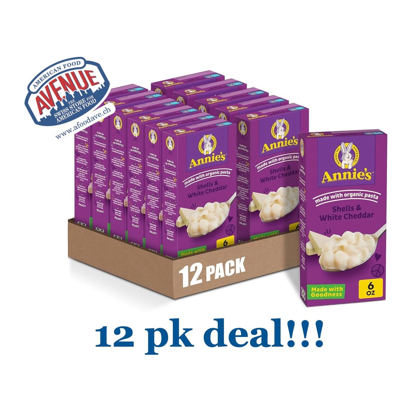 Annie's Shells & White Cheddar 12pk Deal!!!