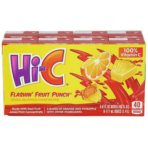 Hi-C Flashin Fruit Punch 8x177ml (1.4L)
