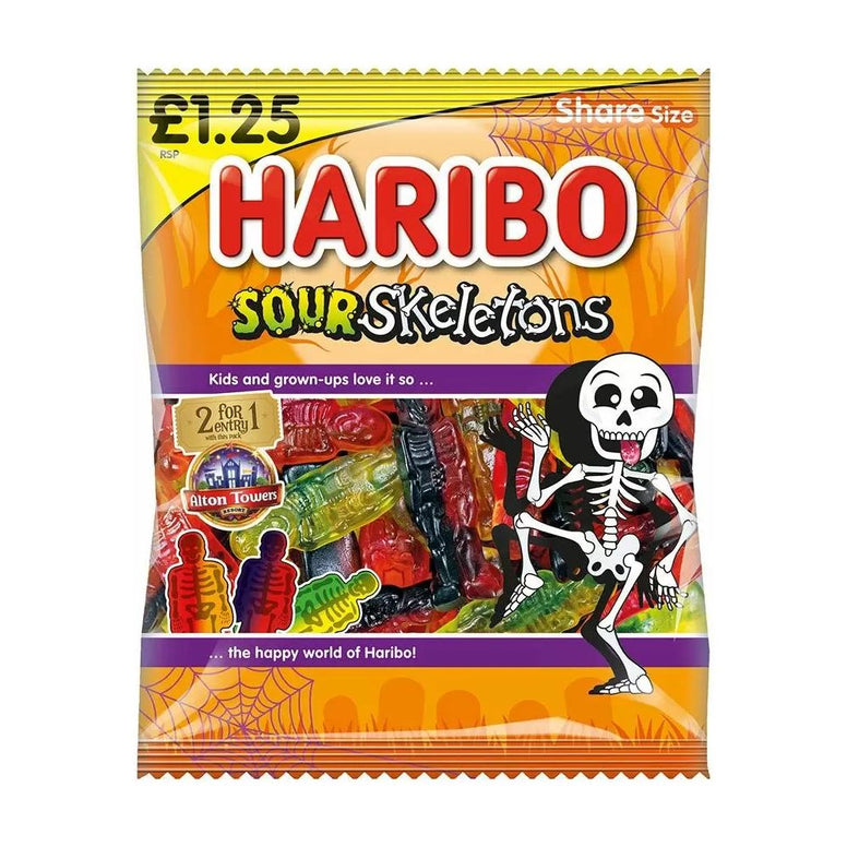 Haribo Sour Skeletons 140gr (UK)