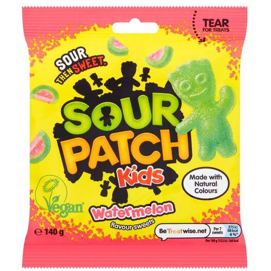 Sour Patch Kids Watermelon 140gr (UK)