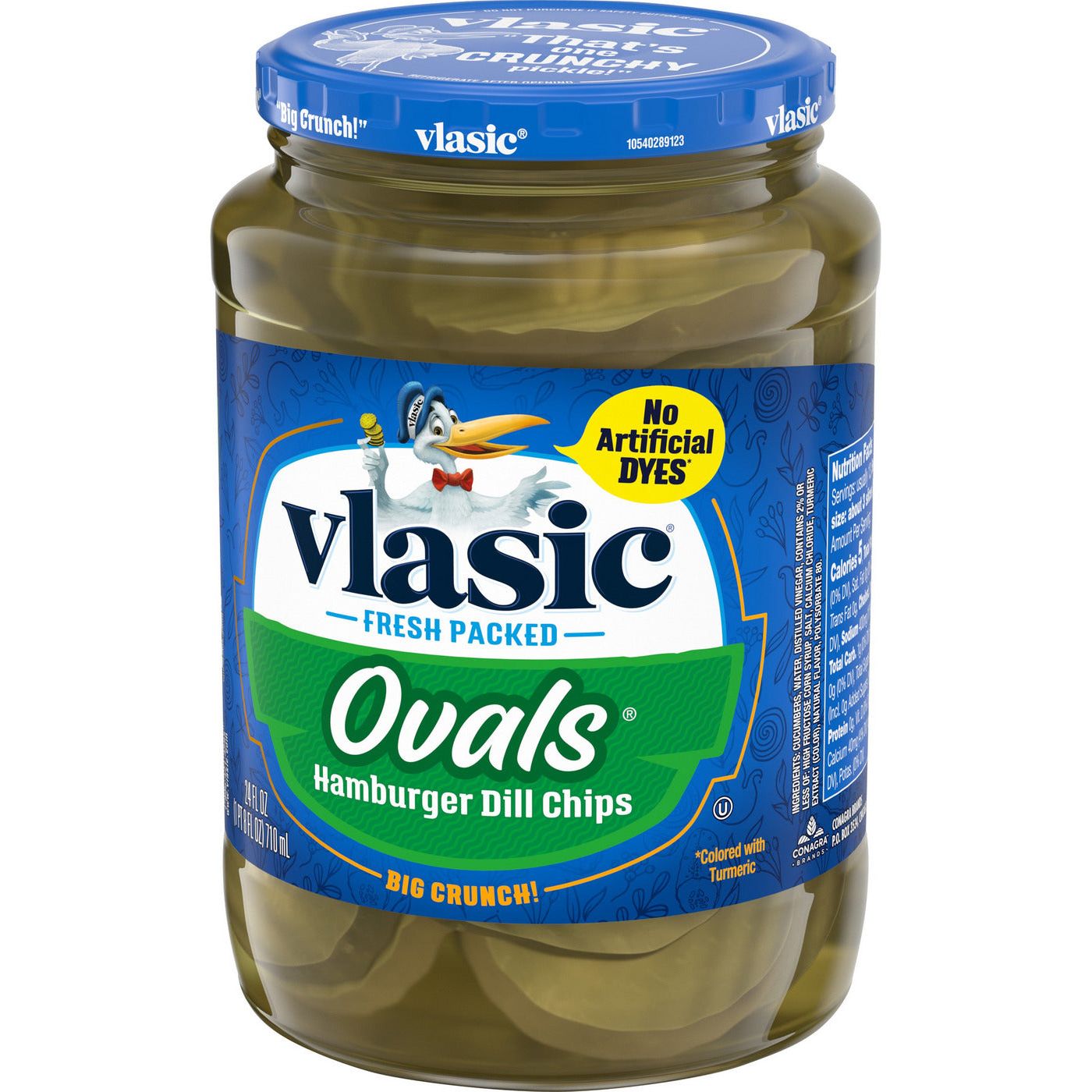 Vlasic Ovals Hamburger Dill chips 710ml