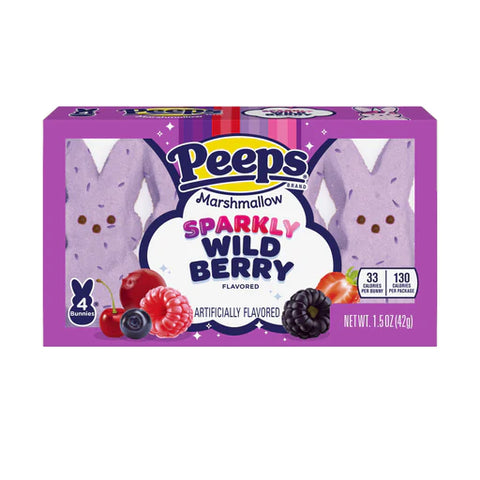 Peeps Sparkly Wild Berry Bunnies 4ct 42gr