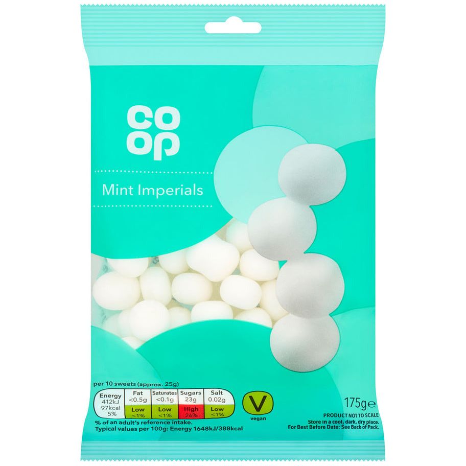 Co op Mint Imperials (UK) 175gr