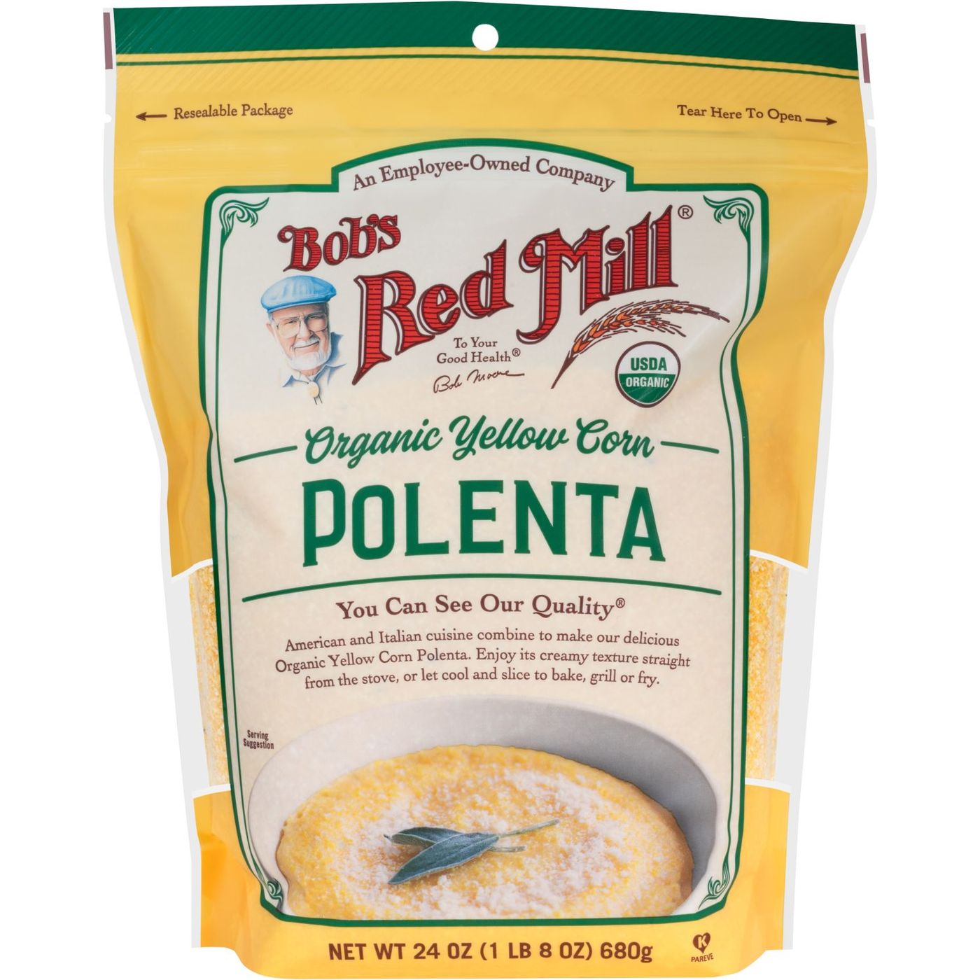 Bob's Red Mill Organic Yellow Corn 680gr