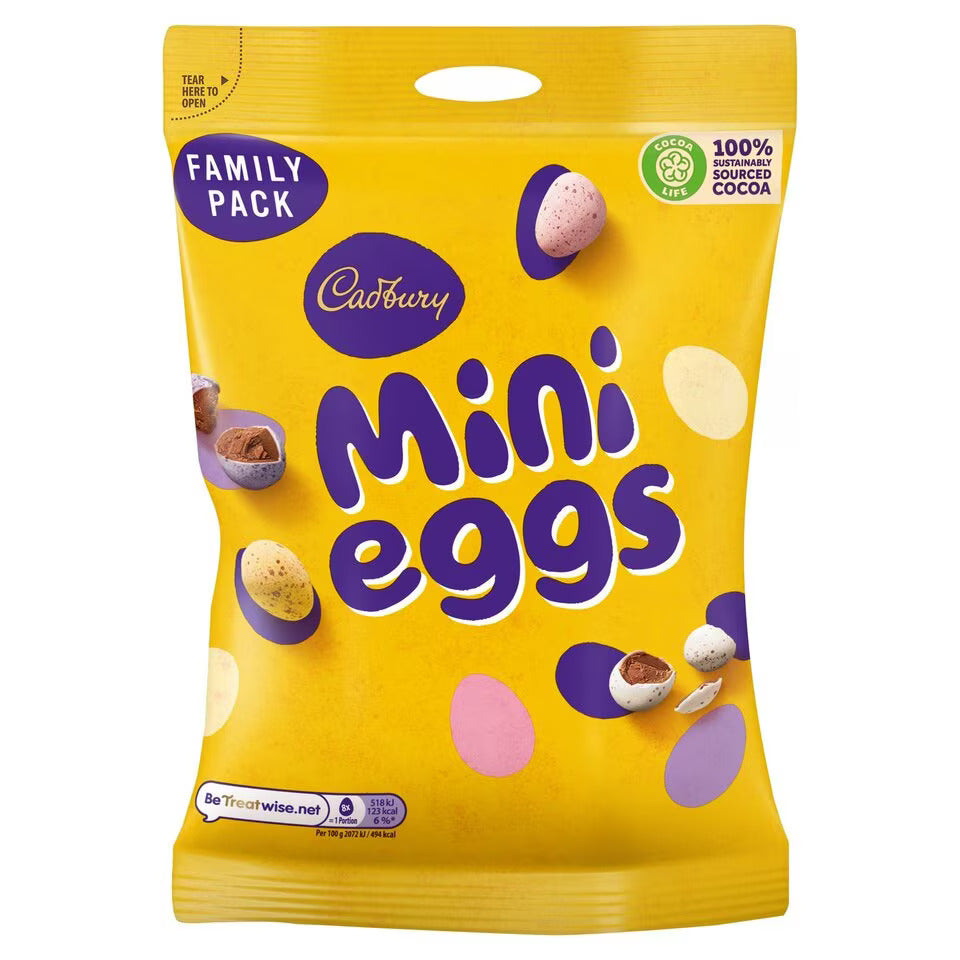 Cadbury Mini Eggs Family Size Bag 255gr
