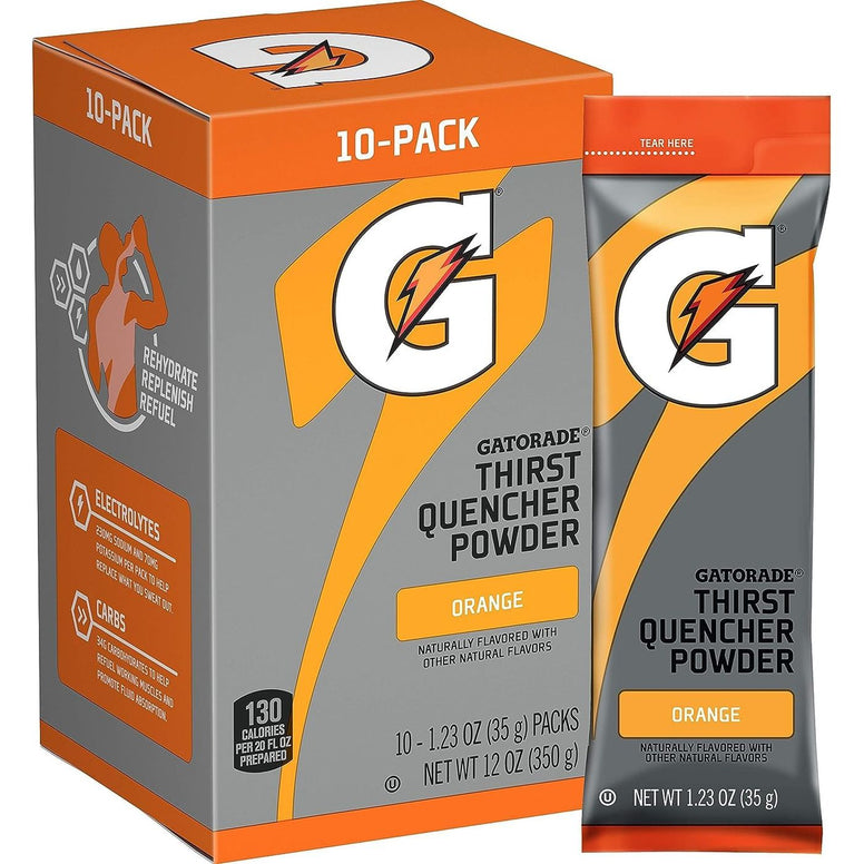 Gatorade Mix Orange Thirst Quencher Powder (10pks) 350gr
