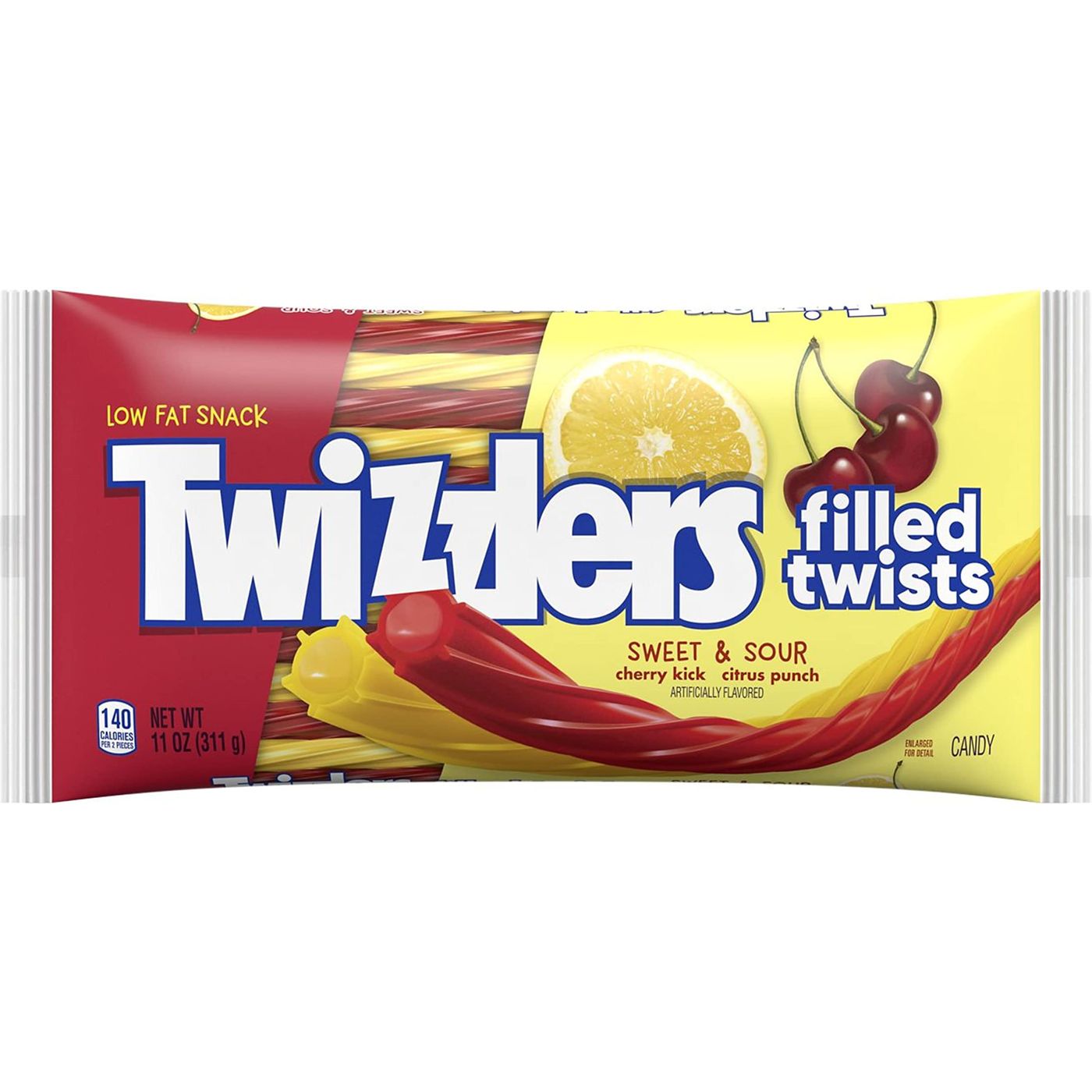 Twizzlers Sweet & Sours filled twist 198gr (large bag)