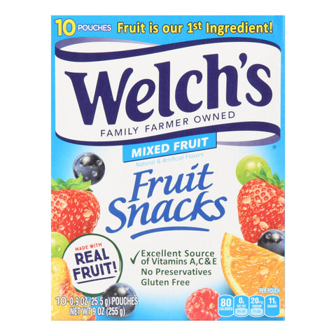 Welch's Fruit Snack Mixed Fruit 10bags 227gr