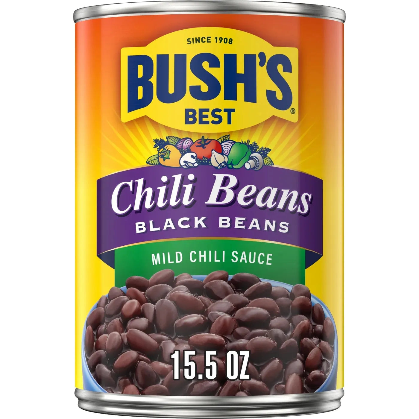 Bush's Chili Beans Black Beans 450gr