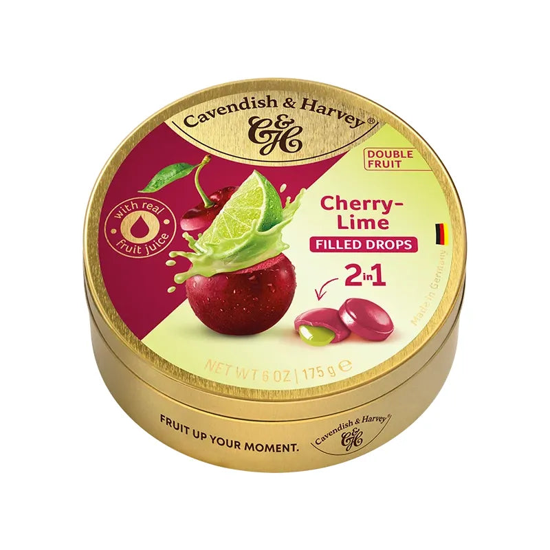 Cavendish & Harvey Cherry-lime filled drops 175gr