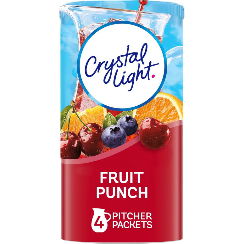 Crystal Light Fruit Punch 4 Pitcher (8 quarts) 38gr
