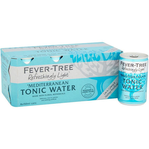 Fever Tree Premium Mediterranean Tonic water (8 x 150ml)