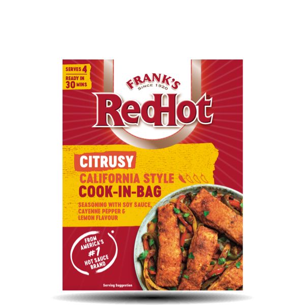 Frank's RedHot Citrusy California Style cook in bag 25gr