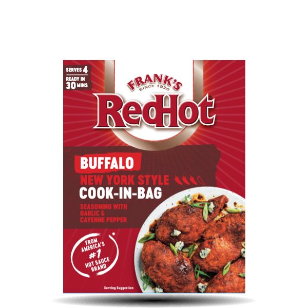 Frank's RedHot Buffalo New York Style cook in bag 25gr