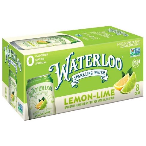 Waterloo Lemon Lime 8pk