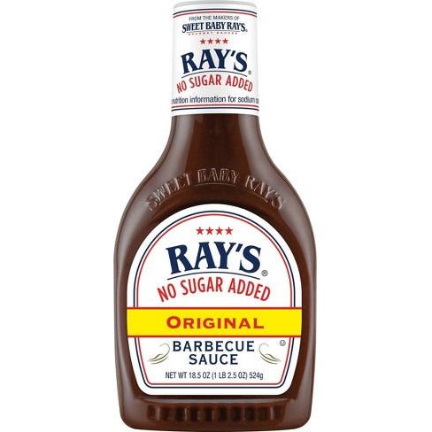 Sweet baby Ray no sugar added  BBQ Sauce Smockey 524gr