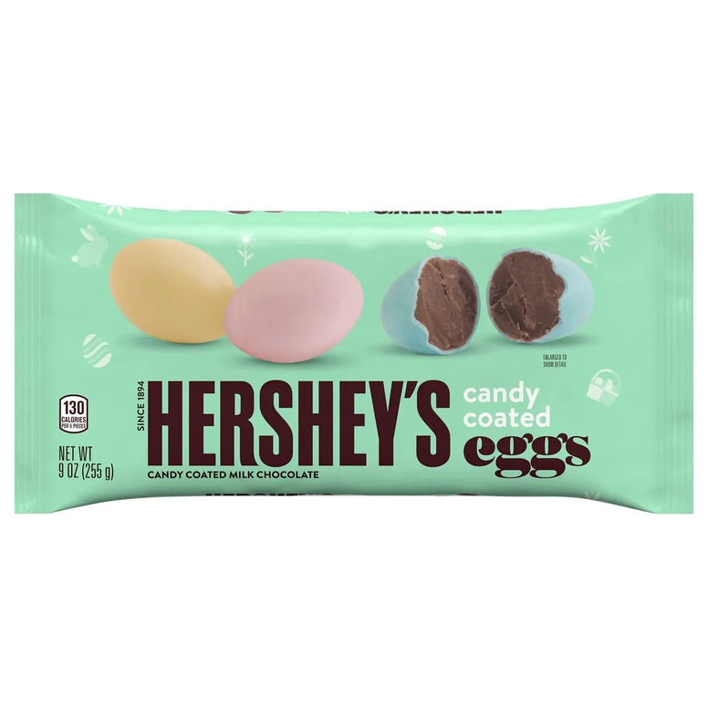 Hershey Candy Coated Milk Chocolate Eggs 255gr (large bag)