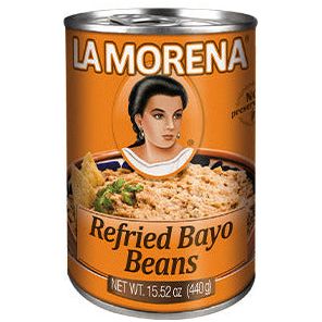 La Morena refried Bayo beans with chipotle & Adobo 440gr