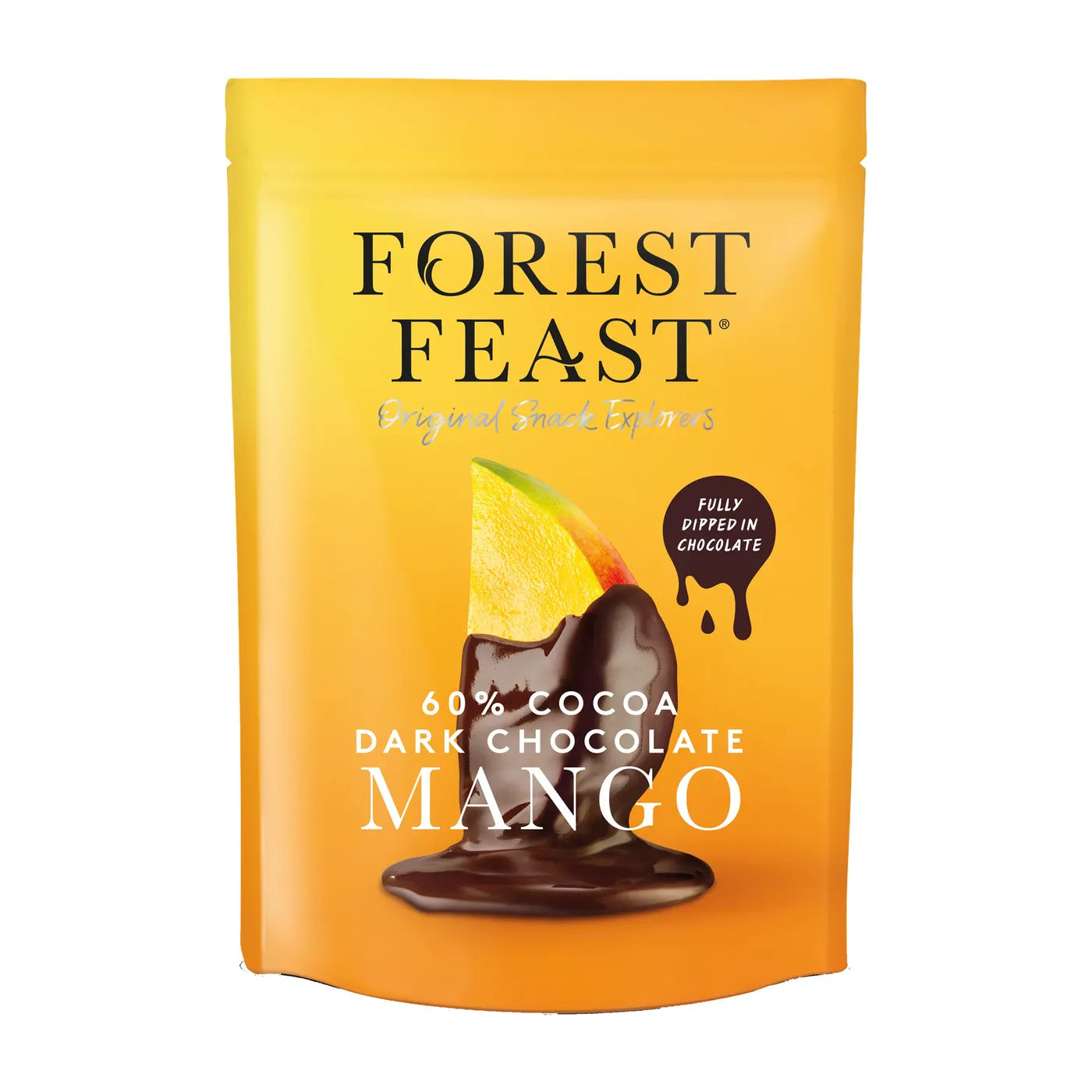 Forest Feast 60% cocoa dark chocolate mango 100gr