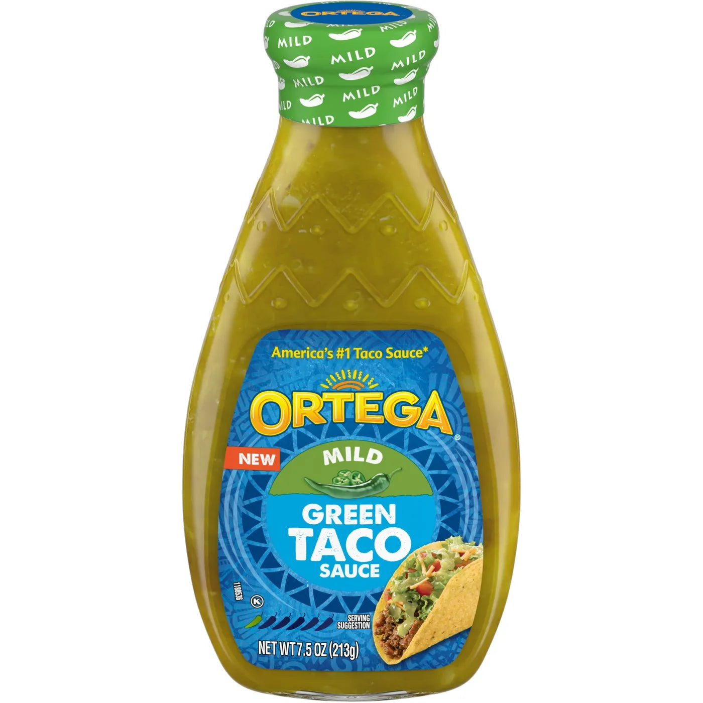Ortega Mild Green Taco Sauce 213gr