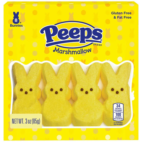 Peeps Marshmallow Yellow Bunnies (8pcs) 85gr