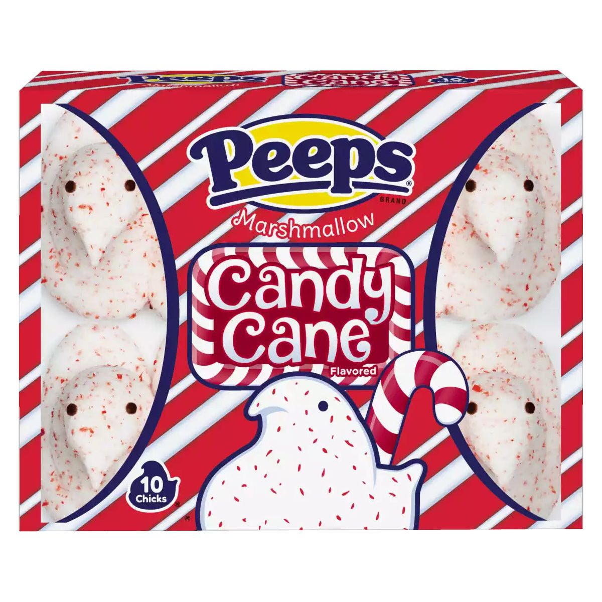 Peeps Marshmallow candy cane 10 chicks 85gr