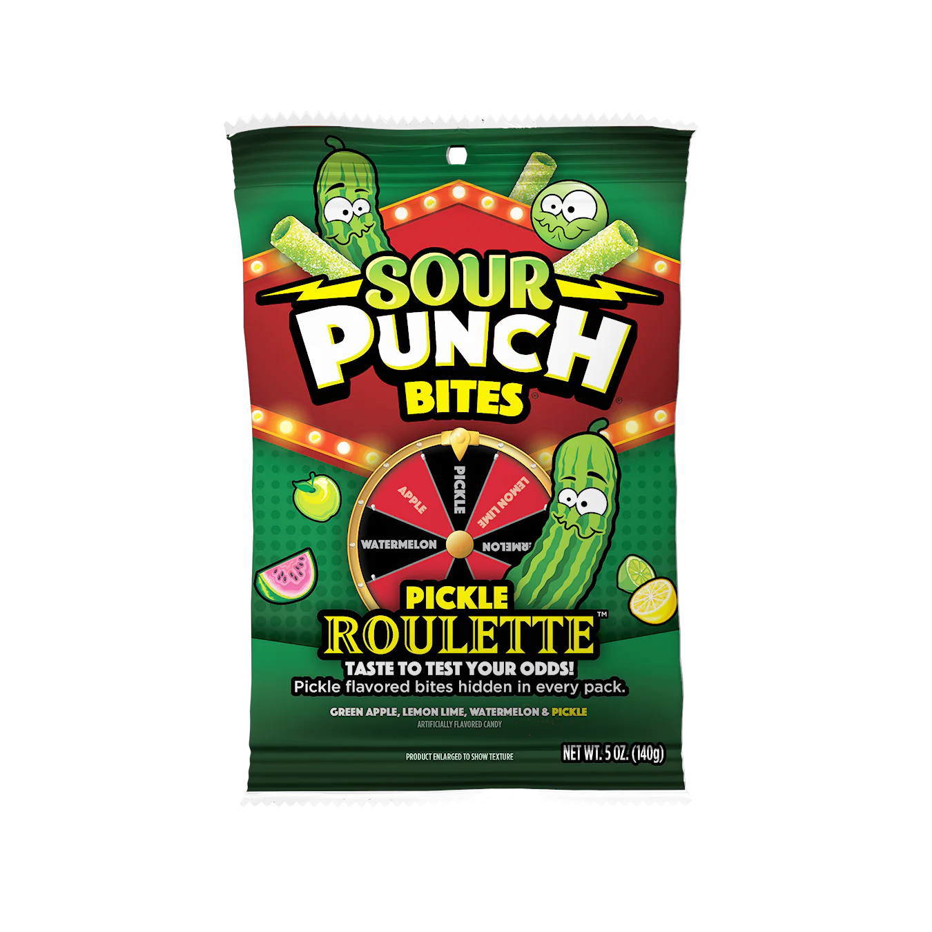 Sour Punch Bites Pickles Roulette 140gr